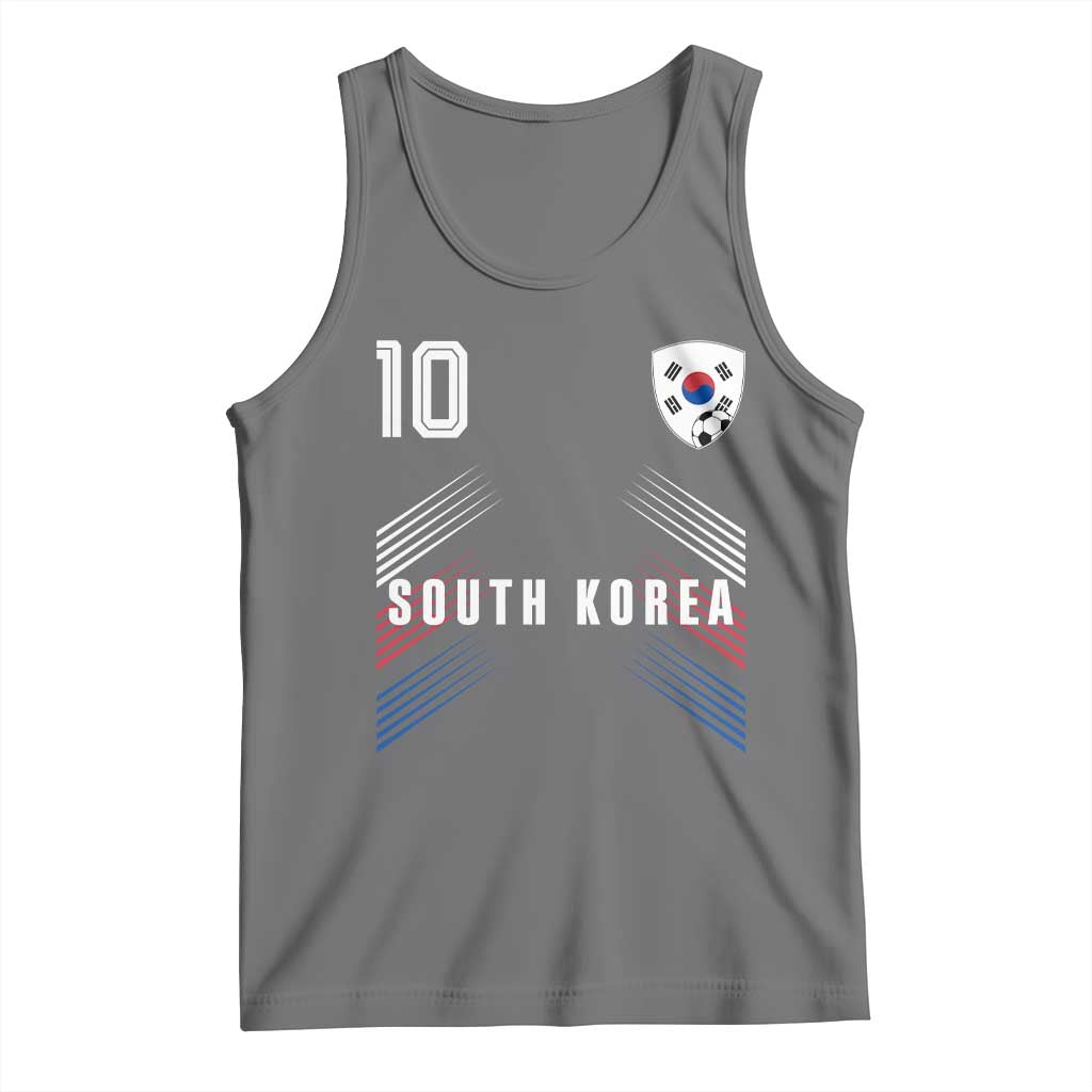 South Korea Soccer Sports Graphic Number 10 Jersey Style Tank Top Proud Korean Football Fans Game Day Pride