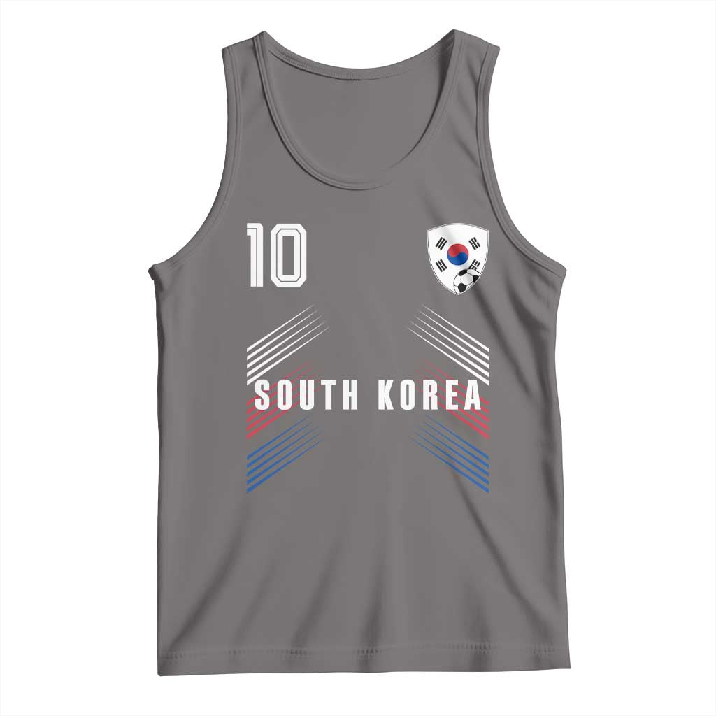 South Korea Soccer Sports Graphic Number 10 Jersey Style Tank Top Proud Korean Football Fans Game Day Pride