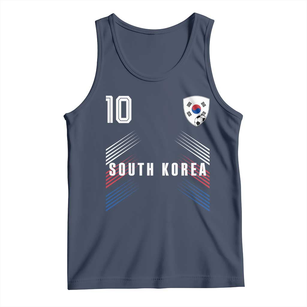 South Korea Soccer Sports Graphic Number 10 Jersey Style Tank Top Proud Korean Football Fans Game Day Pride