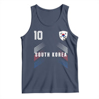 South Korea Soccer Sports Graphic Number 10 Jersey Style Tank Top Proud Korean Football Fans Game Day Pride