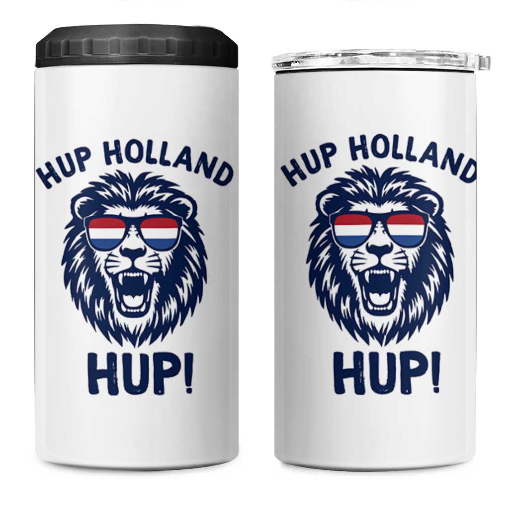 Hup Holland Hup Lion Netherlands Flag 4 in 1 Can Cooler Tumbler Nederlands Dutch Pride Soccer Fans