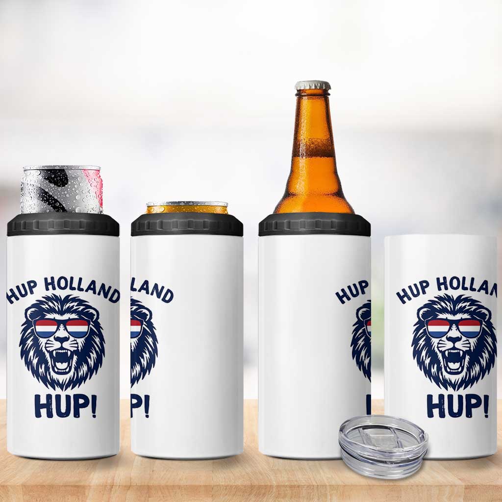 Hup Holland Hup Lion Netherlands Flag 4 in 1 Can Cooler Tumbler Nederlands Dutch Pride Soccer Fans