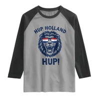 Hup Holland Hup Lion Netherlands Flag Raglan Shirt Nederlands Dutch Pride Soccer Fans