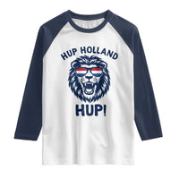 Hup Holland Hup Lion Netherlands Flag Raglan Shirt Nederlands Dutch Pride Soccer Fans