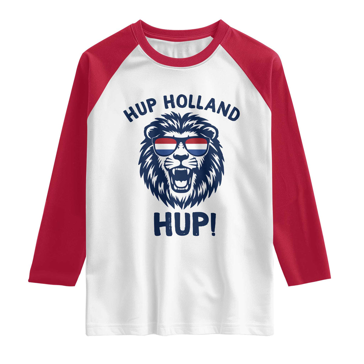 Hup Holland Hup Lion Netherlands Flag Raglan Shirt Nederlands Dutch Pride Soccer Fans