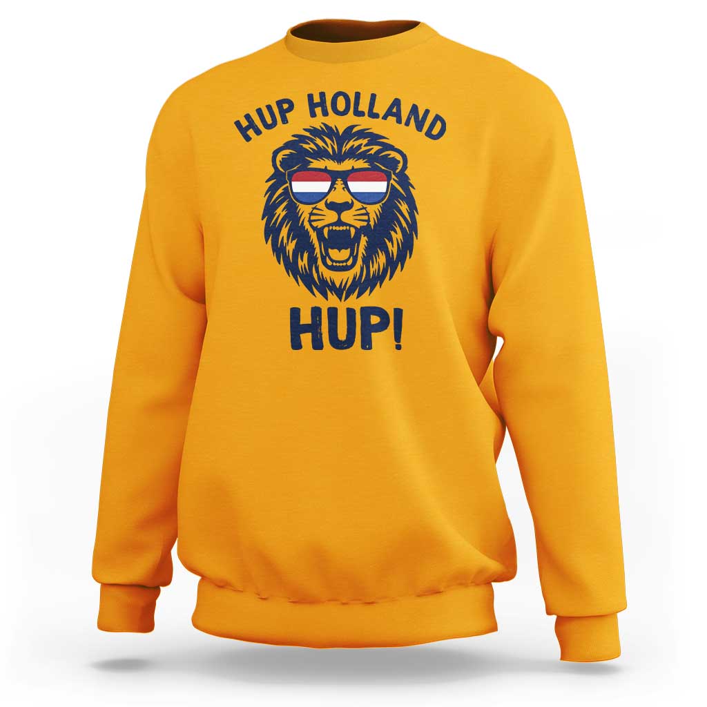 Hup Holland Hup Lion Netherlands Flag Sweatshirt Nederlands Dutch Pride Soccer Fans