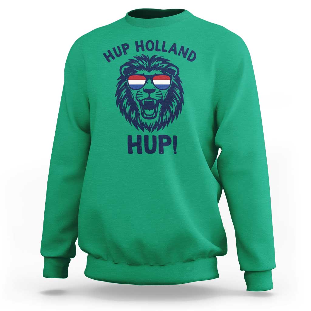 Hup Holland Hup Lion Netherlands Flag Sweatshirt Nederlands Dutch Pride Soccer Fans