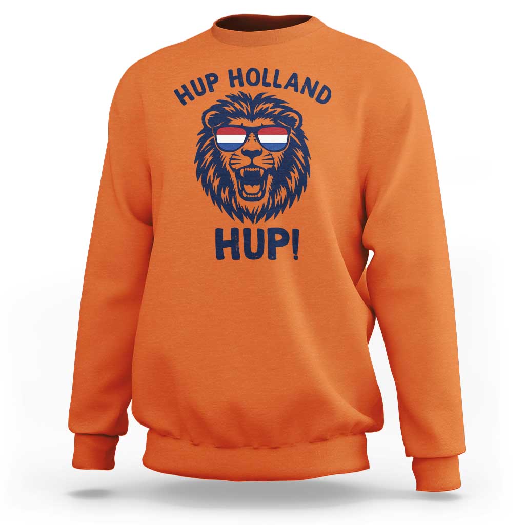 Hup Holland Hup Lion Netherlands Flag Sweatshirt Nederlands Dutch Pride Soccer Fans