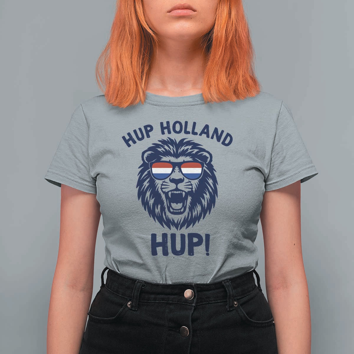 Hup Holland Hup Lion Netherlands Flag T Shirt For Women Nederlands Dutch Pride Soccer Fans