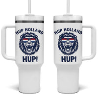 Hup Holland Hup Lion Netherlands Flag Tumbler With Handle Nederlands Dutch Pride Soccer Fans