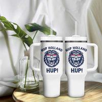 Hup Holland Hup Lion Netherlands Flag Tumbler With Handle Nederlands Dutch Pride Soccer Fans