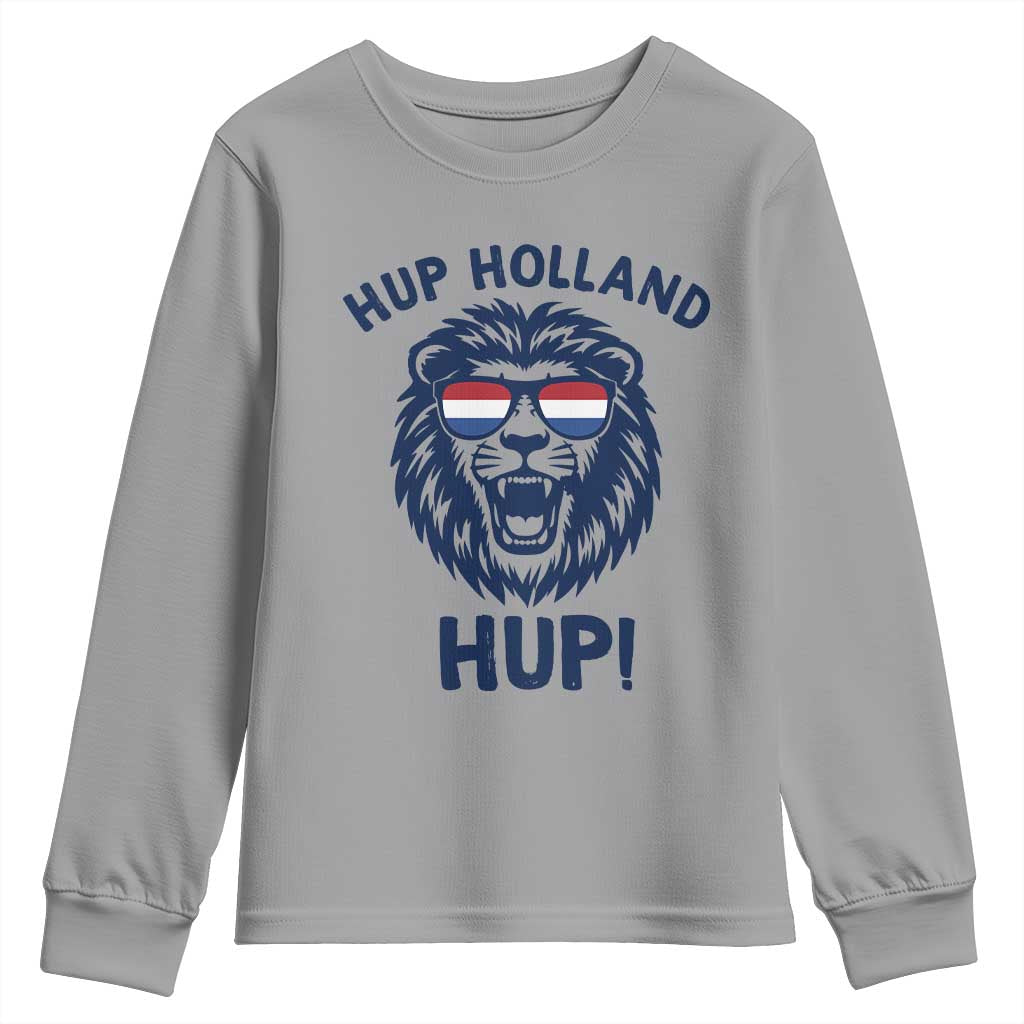 Hup Holland Hup Lion Netherlands Flag Youth Sweatshirt Nederlands Dutch Pride Soccer Fans