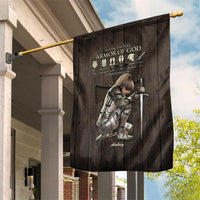 Personalized Armor of God Christian Wooden Style Garden Flag Ephesians 6:10 Scripture Faith Gift for Women