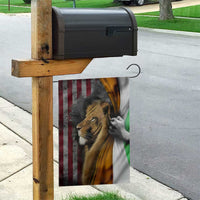Irish American Heritage Lion of Judah Garden Flag Patriotic Christian Jesus Crown of Thorns Faith Gift