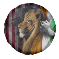 Irish American Heritage Lion of Judah Spare Tire Cover Patriotic Christian Jesus Crown of Thorns Faith Gift