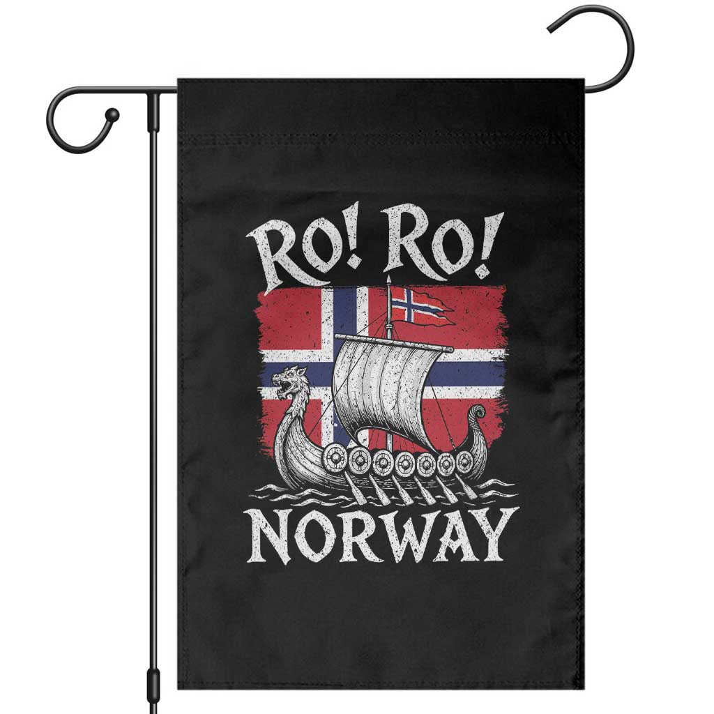 Funny Norway Viking Longship Ro Ro Garden Flag Vintage Norge Norwegian Flag Football Fans