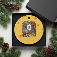 Y Si Si Mexican Flag Fiesta Taco Tequila Sugar Skull Graphic Ceramic Ornament What If Mexico Party Culture Performance