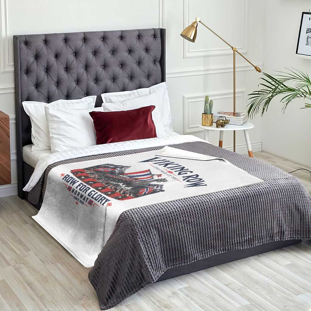 Viking Row Ro Ro Norway Norge Norwegian Flag Throw Blanket Row For Glory Norway Together As One Retro Football Fans