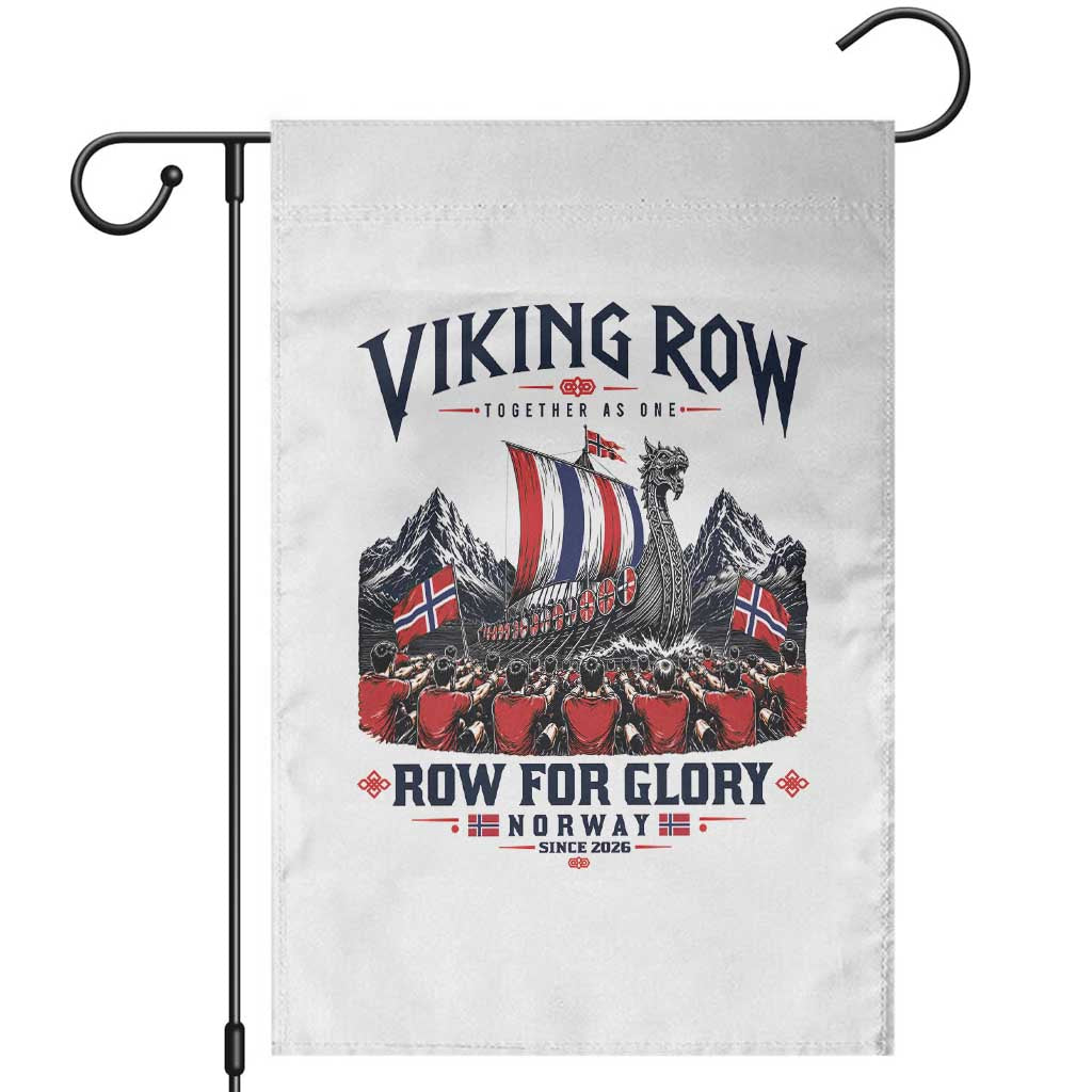 Viking Row Ro Ro Norway Norge Norwegian Flag Garden Flag Row For Glory Norway Together As One Retro Football Fans