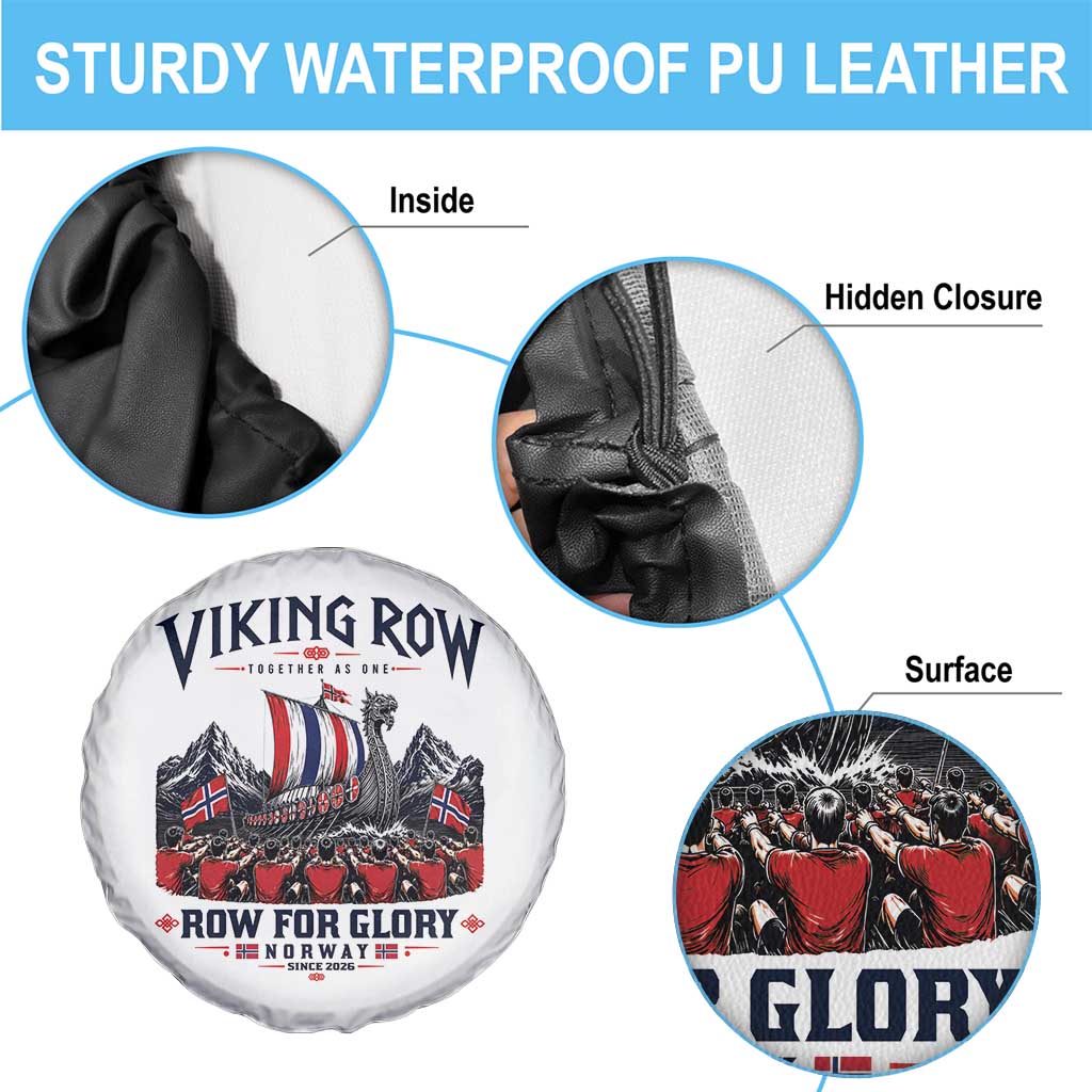 Viking Row Ro Ro Norway Norge Norwegian Flag Spare Tire Cover Row For Glory Norway Together As One Retro Football Fans