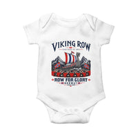 Viking Row Ro Ro Norway Norge Norwegian Flag Baby Onesie Row For Glory Norway Together As One Retro Football Fans