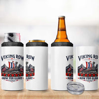 Viking Row Ro Ro Norway Norge Norwegian Flag 4 in 1 Can Cooler Tumbler Row For Glory Norway Together As One Retro Football Fans