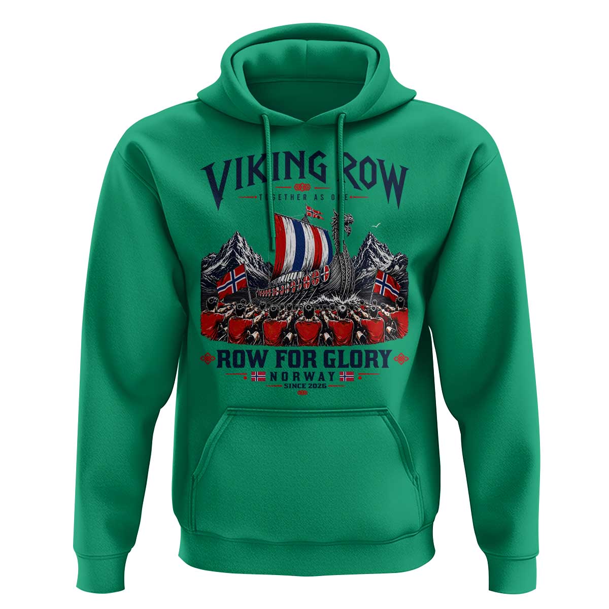 Viking Row Ro Ro Norway Norge Norwegian Flag Hoodie Row For Glory Norway Together As One Retro Football Fans