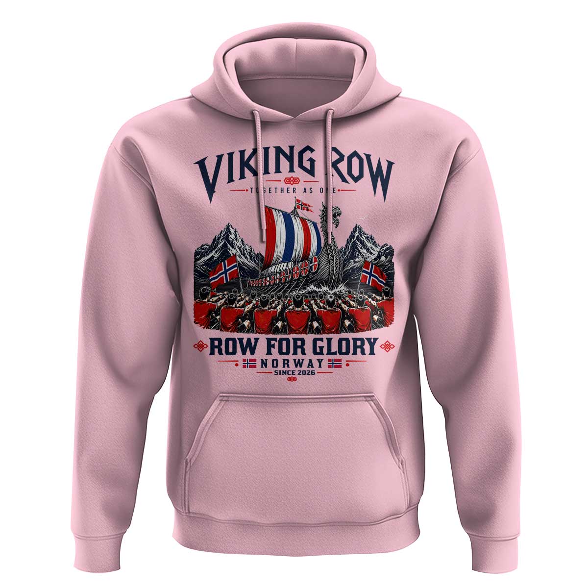 Viking Row Ro Ro Norway Norge Norwegian Flag Hoodie Row For Glory Norway Together As One Retro Football Fans