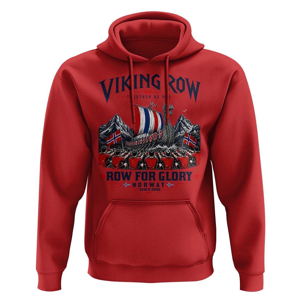Viking Row Ro Ro Norway Norge Norwegian Flag Hoodie Row For Glory Norway Together As One Retro Football Fans