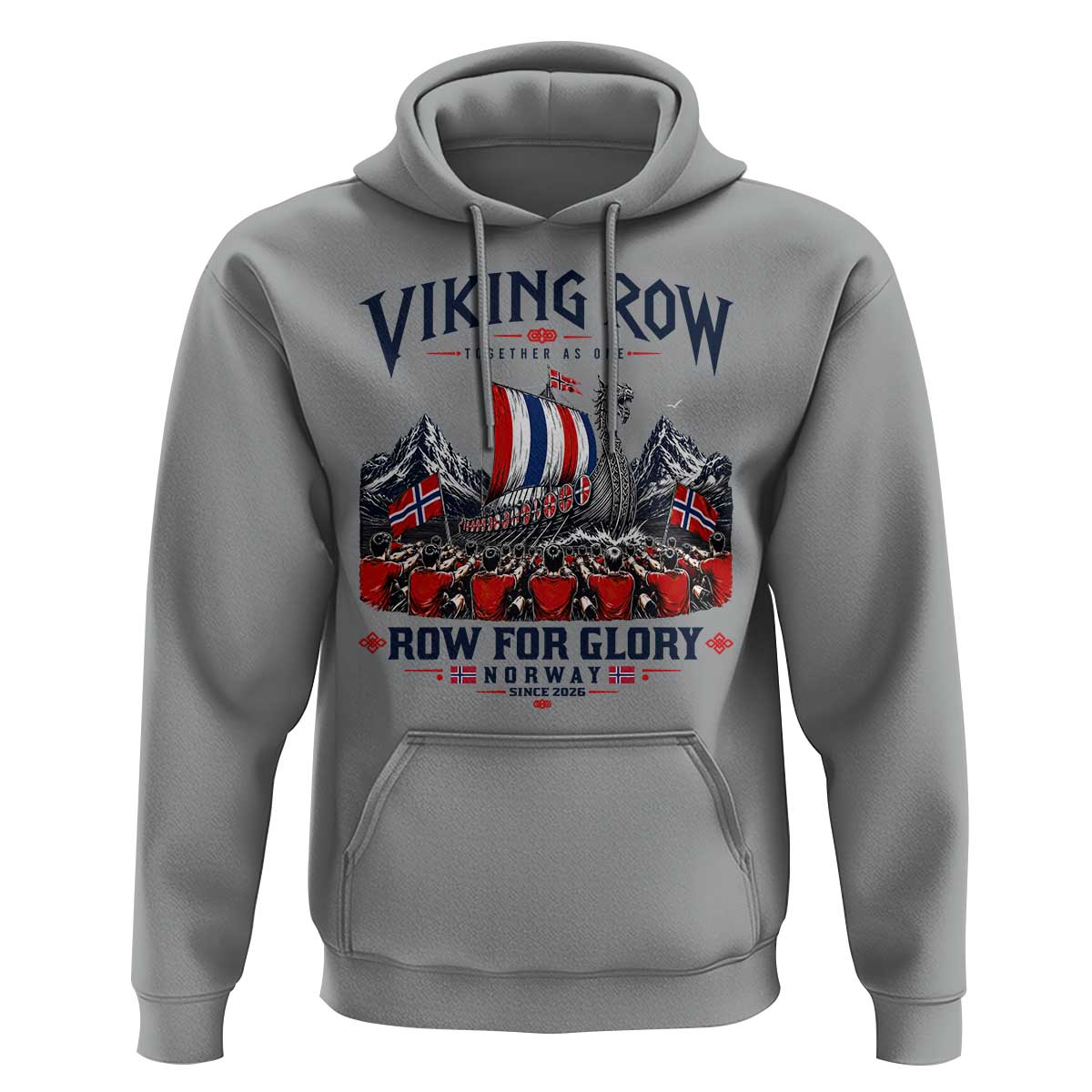 Viking Row Ro Ro Norway Norge Norwegian Flag Hoodie Row For Glory Norway Together As One Retro Football Fans