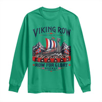 Viking Row Ro Ro Norway Norge Norwegian Flag Long Sleeve Shirt Row For Glory Norway Together As One Retro Football Fans