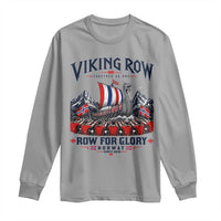 Viking Row Ro Ro Norway Norge Norwegian Flag Long Sleeve Shirt Row For Glory Norway Together As One Retro Football Fans