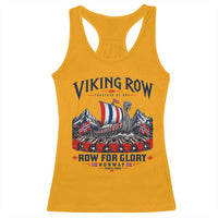 Viking Row Ro Ro Norway Norge Norwegian Flag Racerback Tank Top Row For Glory Norway Together As One Retro Football Fans