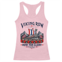 Viking Row Ro Ro Norway Norge Norwegian Flag Racerback Tank Top Row For Glory Norway Together As One Retro Football Fans