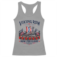 Viking Row Ro Ro Norway Norge Norwegian Flag Racerback Tank Top Row For Glory Norway Together As One Retro Football Fans