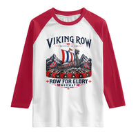 Viking Row Ro Ro Norway Norge Norwegian Flag Raglan Shirt Row For Glory Norway Together As One Retro Football Fans