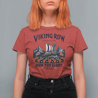 Viking Row Ro Ro Norway Norge Norwegian Flag T Shirt For Women Row For Glory Norway Together As One Retro Football Fans