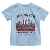 Viking Row Ro Ro Norway Norge Norwegian Flag Toddler T Shirt Row For Glory Norway Together As One Retro Football Fans