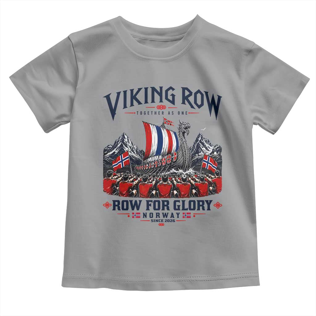 Viking Row Ro Ro Norway Norge Norwegian Flag Toddler T Shirt Row For Glory Norway Together As One Retro Football Fans