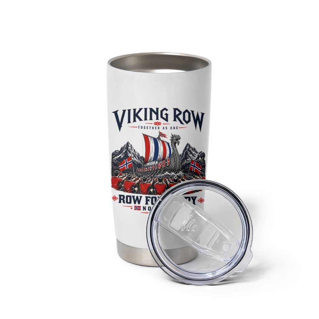 Viking Row Ro Ro Norway Norge Norwegian Flag Tumbler Cup Row For Glory Norway Together As One Retro Football Fans