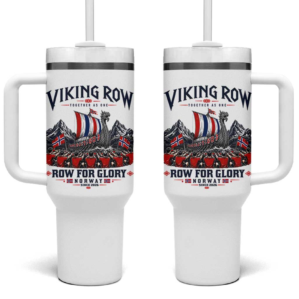 Viking Row Ro Ro Norway Norge Norwegian Flag Tumbler With Handle Row For Glory Norway Together As One Retro Football Fans