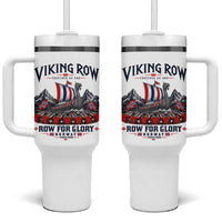 Viking Row Ro Ro Norway Norge Norwegian Flag Tumbler With Handle Row For Glory Norway Together As One Retro Football Fans