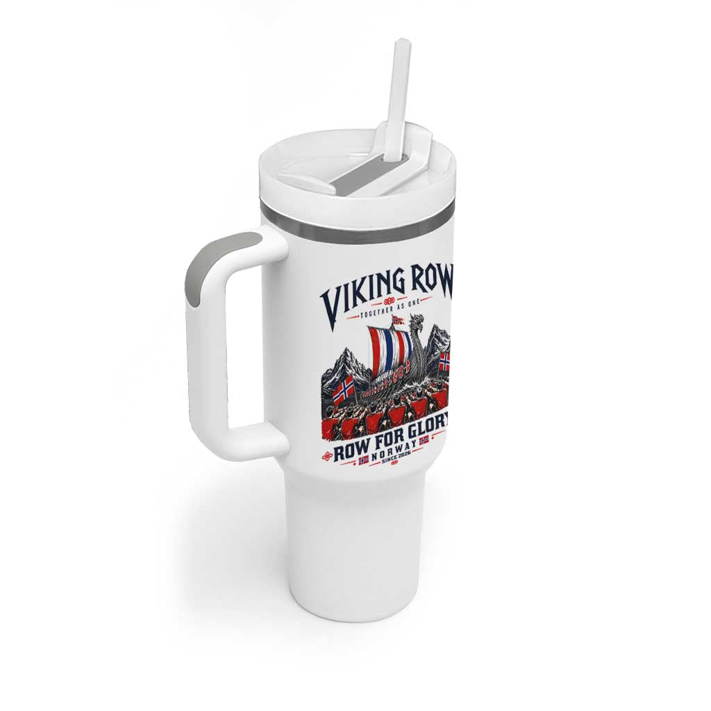 Viking Row Ro Ro Norway Norge Norwegian Flag Tumbler With Handle Row For Glory Norway Together As One Retro Football Fans
