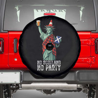 No Scotland No Party Funny Statue of Liberty Celebration Spare Tire Cover Saltire Flag Glasgow Cone Scottish Football Fans