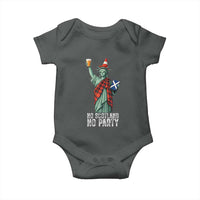 No Scotland No Party Funny Statue of Liberty Celebration Baby Onesie Saltire Flag Glasgow Cone Scottish Football Fans