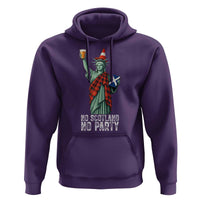 No Scotland No Party Funny Statue of Liberty Celebration Hoodie Saltire Flag Glasgow Cone Scottish Football Fans