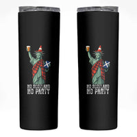 No Scotland No Party Funny Statue of Liberty Celebration Skinny Tumbler Saltire Flag Glasgow Cone Scottish Football Fans