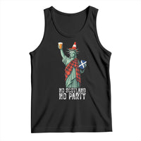 No Scotland No Party Funny Statue of Liberty Celebration Tank Top Saltire Flag Glasgow Cone Scottish Football Fans