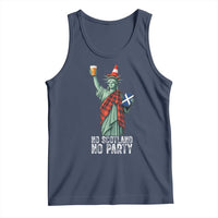 No Scotland No Party Funny Statue of Liberty Celebration Tank Top Saltire Flag Glasgow Cone Scottish Football Fans