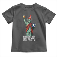 No Scotland No Party Funny Statue of Liberty Celebration Toddler T Shirt Saltire Flag Glasgow Cone Scottish Football Fans